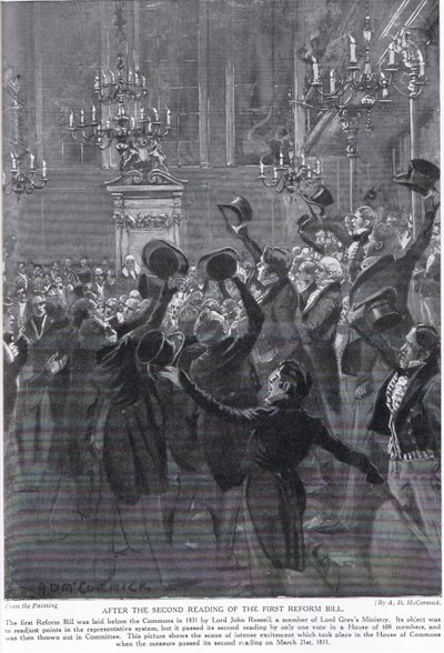 Nach der zweiten Lesung des ersten Reformgesetzes, Illustration aus 